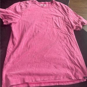 Faherty Men's Short Sleeve Tee in Bold Pink